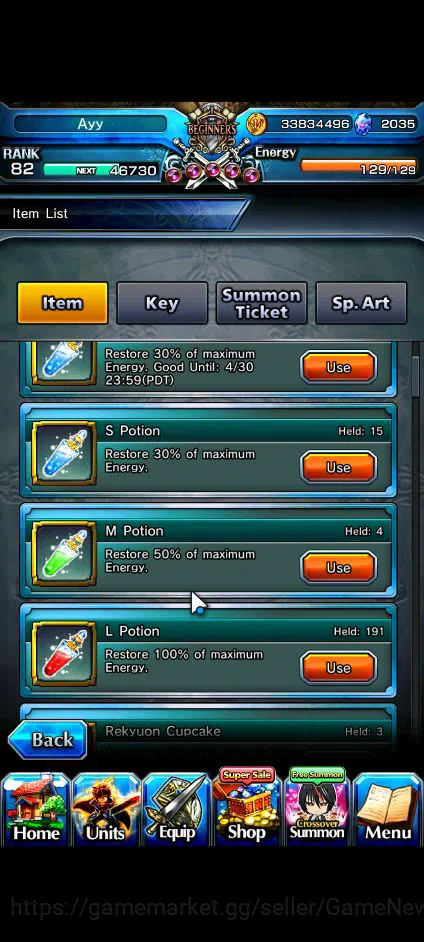 Grand Summoners Accounts Global|Rank 82|2035 CC|11 Ascend+2 TW|[Emiya,Islii image 14