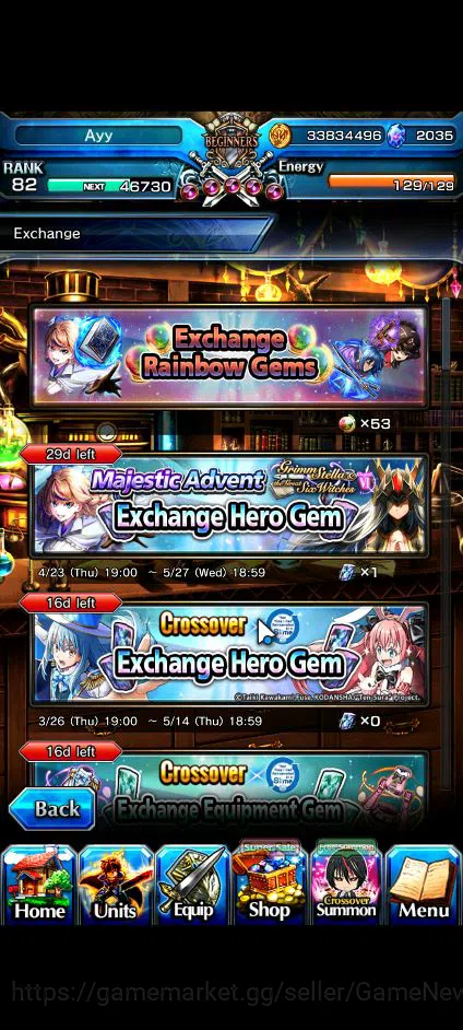 Grand Summoners Accounts Global|Rank 82|2035 CC|11 Ascend+2 TW|[Emiya,Islii image 8
