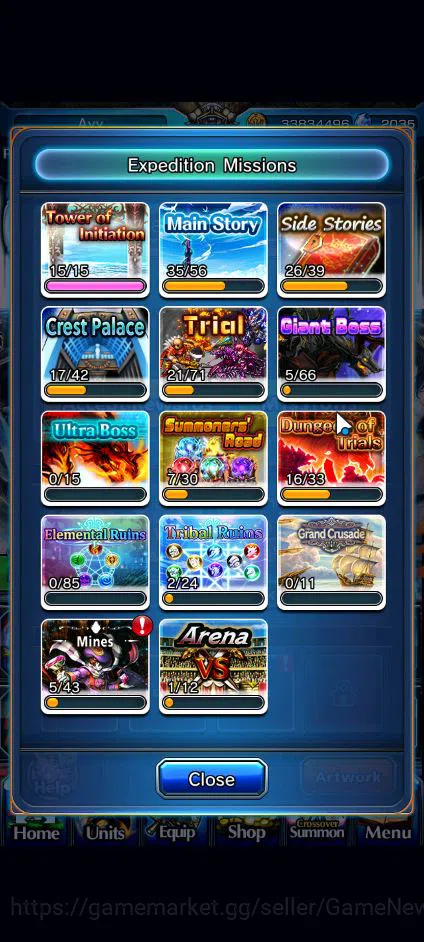 Grand Summoners Accounts Global|Rank 82|2035 CC|11 Ascend+2 TW|[Emiya,Islii image 9