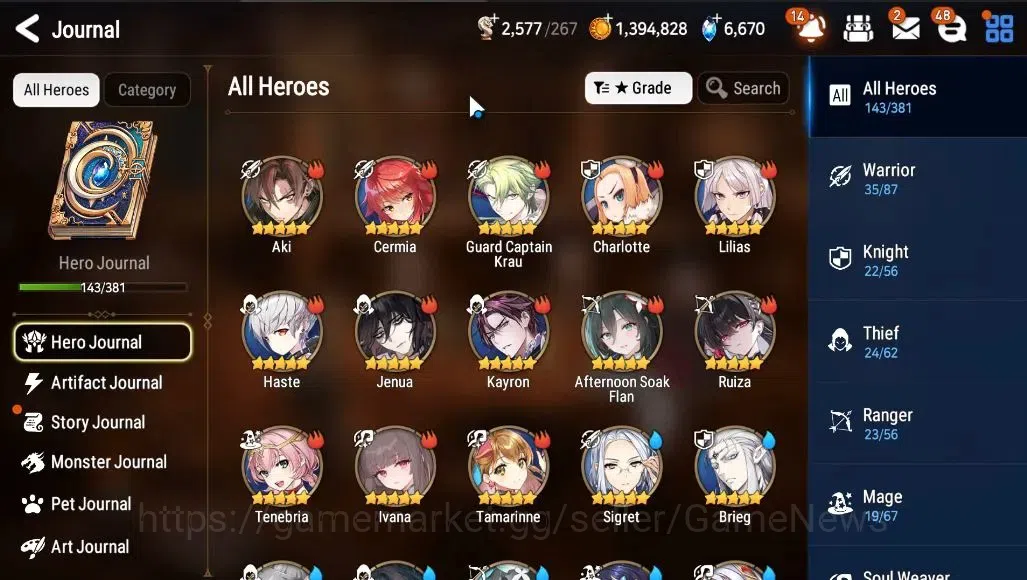 Epic Seven Accounts ASIA Unverif|New Era|4 ML (Notos,NM Luna,LCermia,A image 4