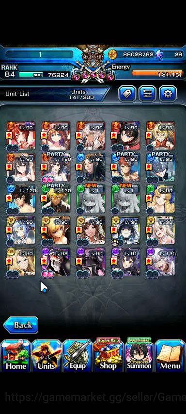 Grand Summoners Accounts Starter Global|Rank 84|1 Sp Art|25 Ascend|[Inumuta,Emiya,S Miyu,Chloe,WH 5