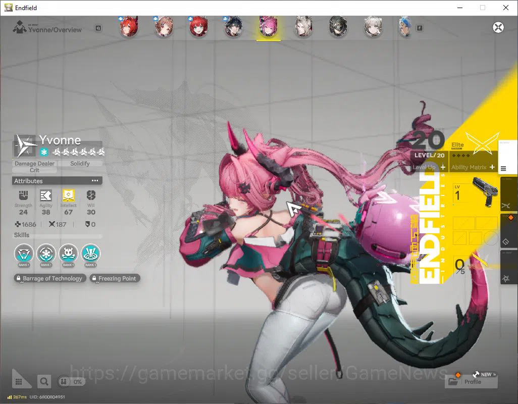 Arknights: Endfield Accounts ASIA|Lv 52|SSR 5[2Limit]|Laevatain+sign,Ardelia+si image 3