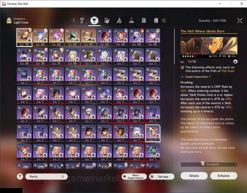 Honkai Star Rail Accounts Asia|TL 60|Premium Elation|8 Limited|[Sparxie,Yao  image 6