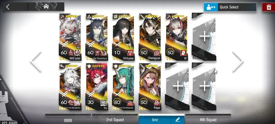 Arknights Accounts Lv 70|208 Op+10 Outfit|9 Limited|Wisadel P1,W,Virt image 3