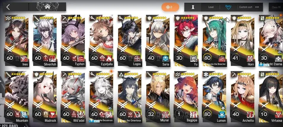Arknights Accounts Lv 70|208 Op+10 Outfit|9 Limited|Wisadel P1,W,Virt image 4