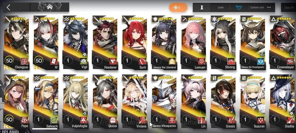 Arknights Accounts Lv 70|208 Op+10 Outfit|9 Limited|Wisadel P1,W,Virt image 5