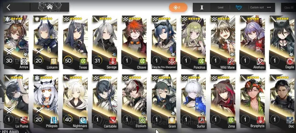 Arknights Accounts Lv 70|208 Op+10 Outfit|9 Limited|Wisadel P1,W,Virt image 6