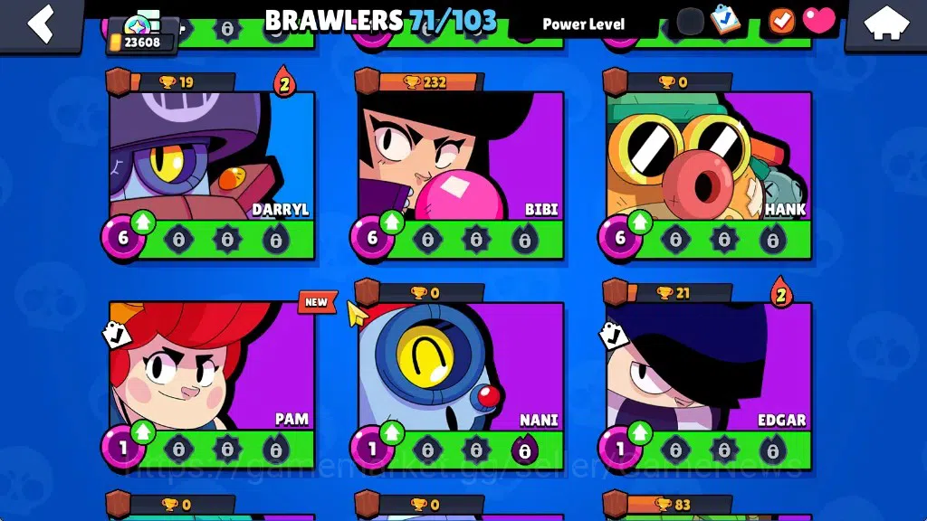 Brawl Stars Accounts 23608 Trophy|71Brawlers 15Max|UL Kaze|13k PP,4k Bl image 18