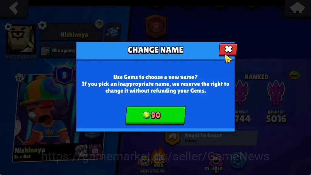 Brawl Stars Accounts 23608 Trophy|71Brawlers 15Max|UL Kaze|13k PP,4k Bl image 5
