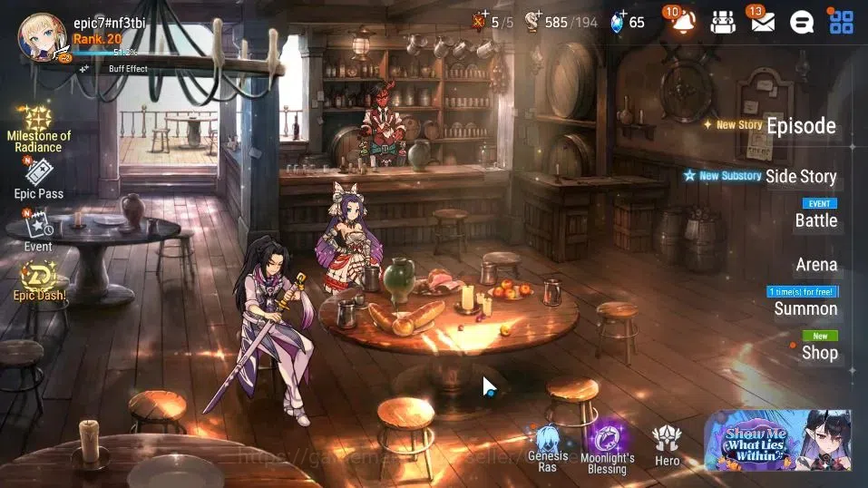 Epic Seven Accounts Starter Global UnVerif|New Era|3 ML(DP Aria,SP Politis,F Cecilia)+Estelle,Tenebria,Iseria,etc|800 1