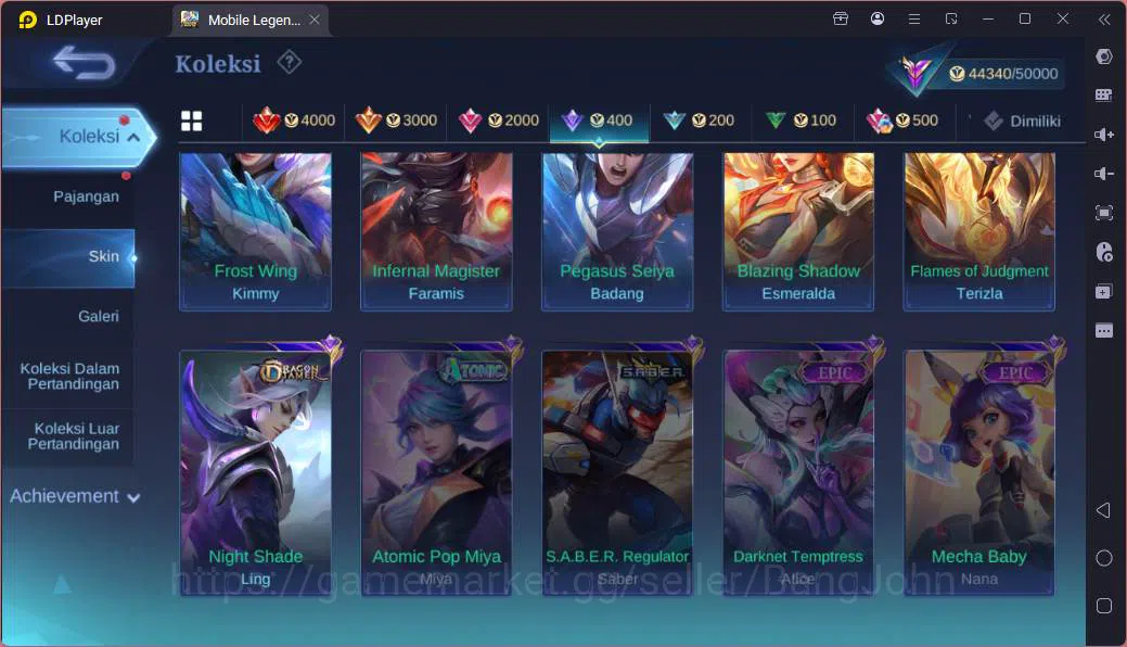 Mobile Legends: Bang Bang Accounts Hero 132|Skin 216|Luckybox Haya,CC Natalia,LB Fann image 13