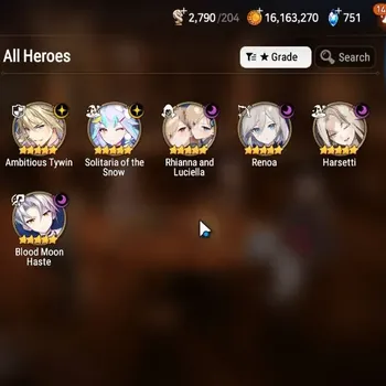 Epic Seven Accounts Starter Global Unverif|Starter|6 ML(RnL,Harsetti,Solitaria,A.Tywin,Renoa)|Theater Locked|PoH ON|MoR