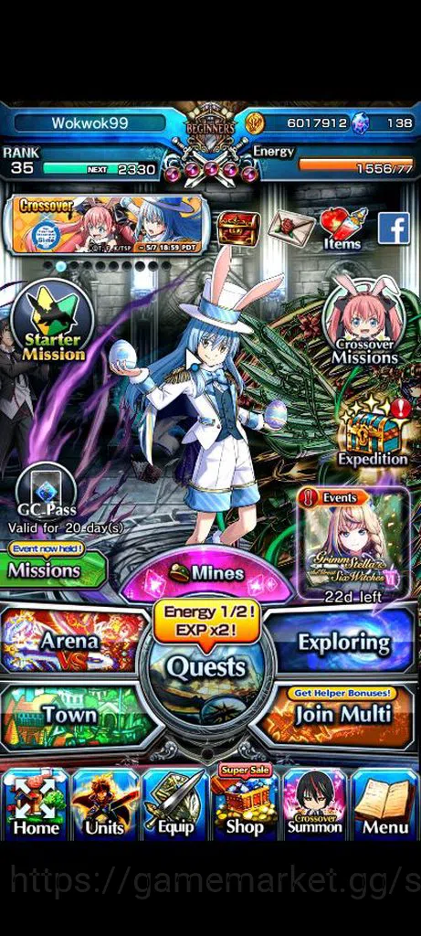 Grand Summoners Accounts Global|Rank 35|3 Ascend+2 TW| Diablo TW,RR Rimuru image 1