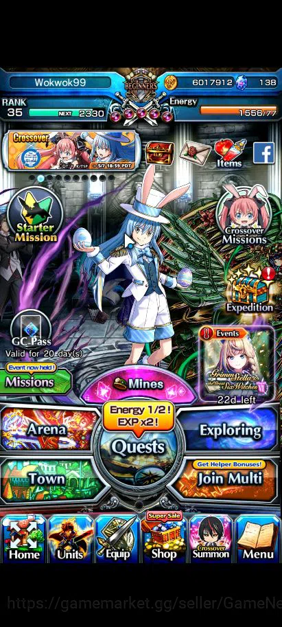 Grand Summoners Accounts Global|Rank 35|3 Ascend+2 TW| Diablo TW,RR Rimuru image 12