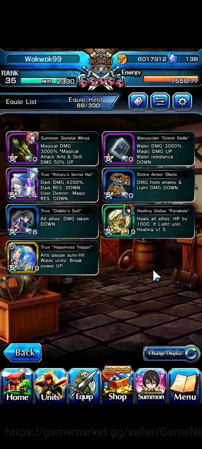 Grand Summoners Accounts Global|Rank 35|3 Ascend+2 TW| Diablo TW,RR Rimuru image 16