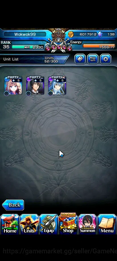 Grand Summoners Accounts Global|Rank 35|3 Ascend+2 TW| Diablo TW,RR Rimuru image 20