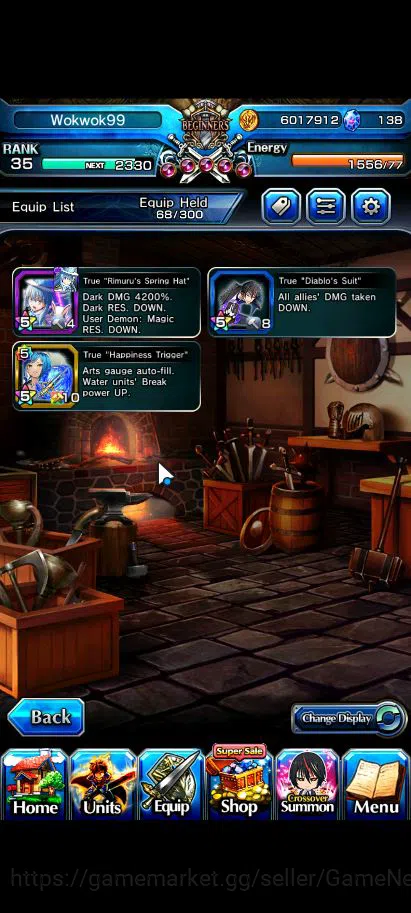 Grand Summoners Accounts Global|Rank 35|3 Ascend+2 TW| Diablo TW,RR Rimuru image 6