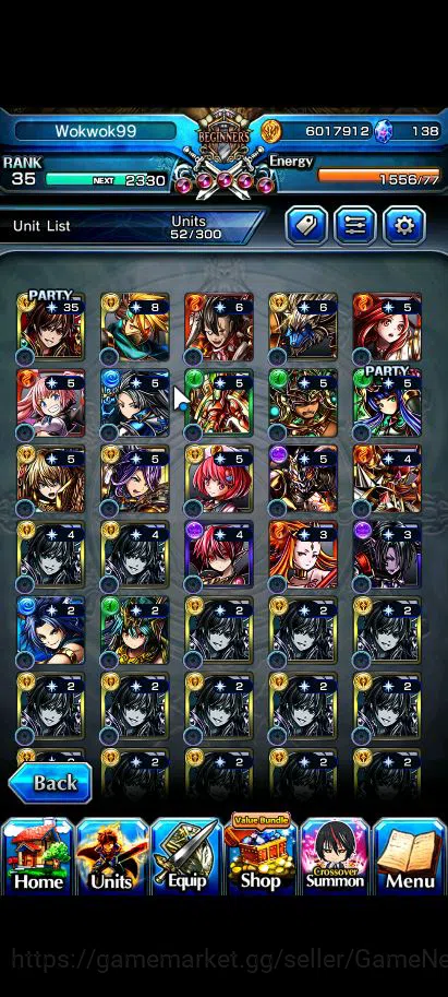 Grand Summoners Accounts Global|Rank 35|3 Ascend+2 TW| Diablo TW,RR Rimuru image 8