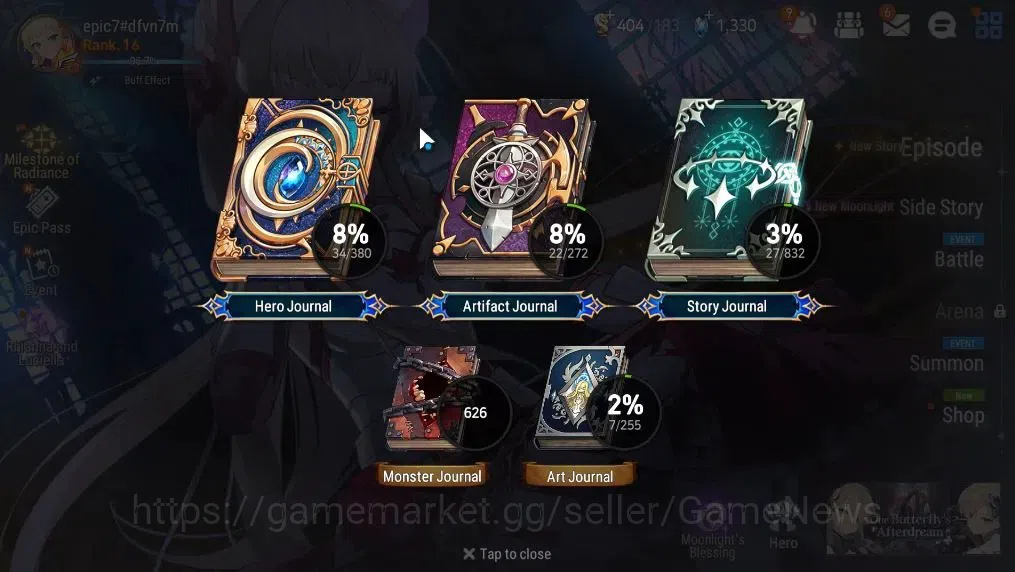 Epic Seven Accounts GLOBAL Unverif|New Era|2 ML(Rhiana N Luciel,MA Ken image 3