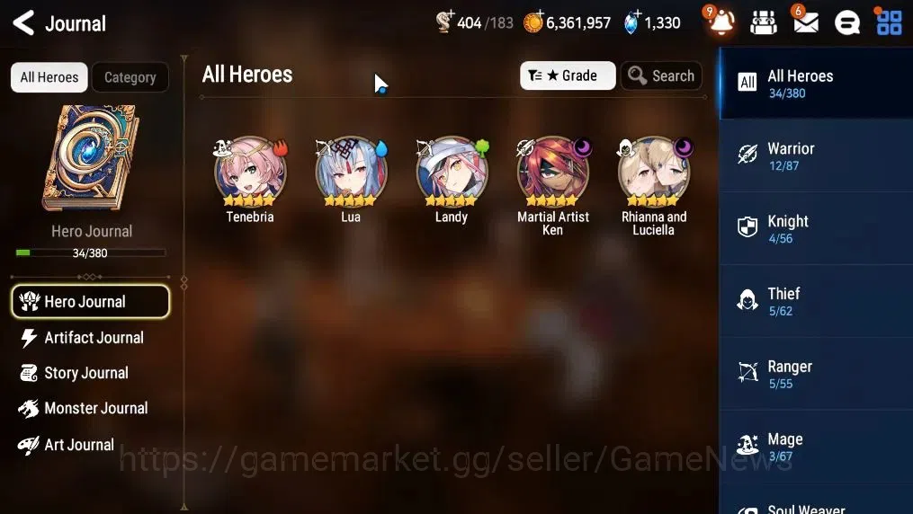 Epic Seven Accounts GLOBAL Unverif|New Era|2 ML(Rhiana N Luciel,MA Ken image 5