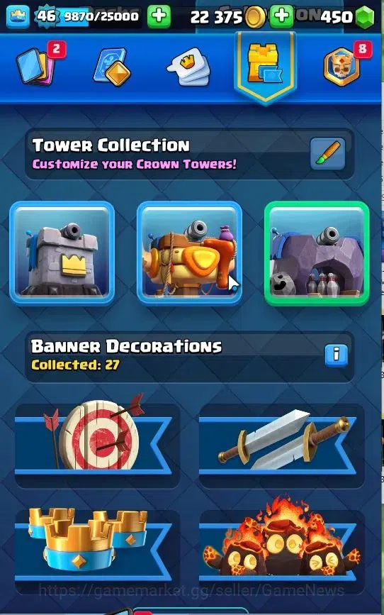 Clash Royale Accounts Lv 46|Trophy 4153|Lmt Skin|KTL 11|TotalCard 69|4 H image 10