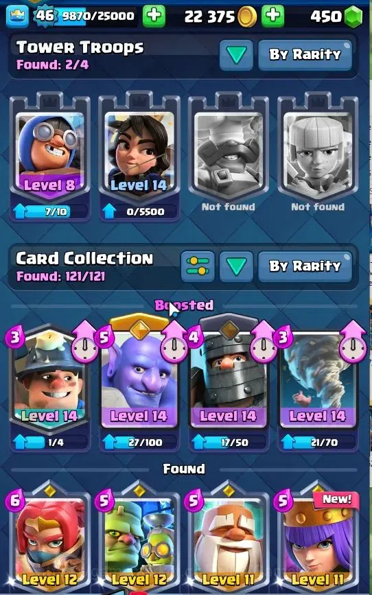 Clash Royale Accounts Lv 46|Trophy 4153|Lmt Skin|KTL 11|TotalCard 69|4 H image 12