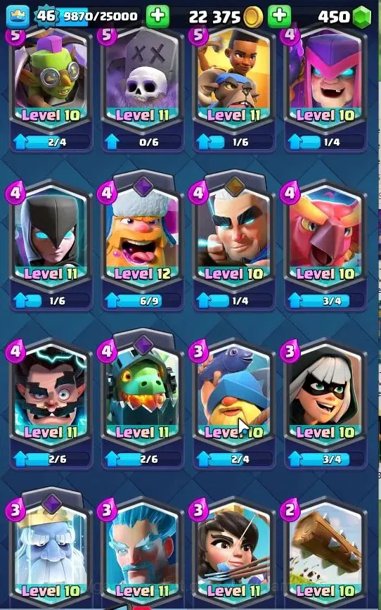 Clash Royale Accounts Lv 46|Trophy 4153|Lmt Skin|KTL 11|TotalCard 69|4 H image 14