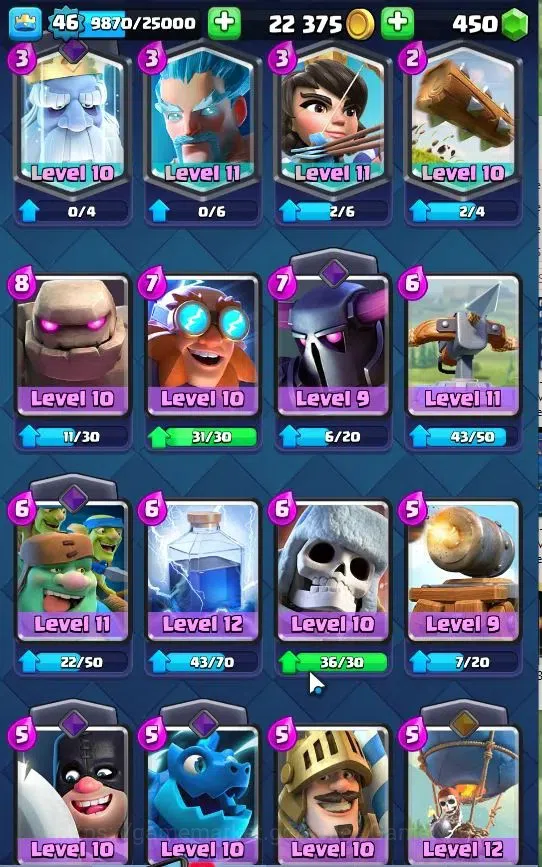 Clash Royale Accounts Lv 46|Trophy 4153|Lmt Skin|KTL 11|TotalCard 69|4 H image 15
