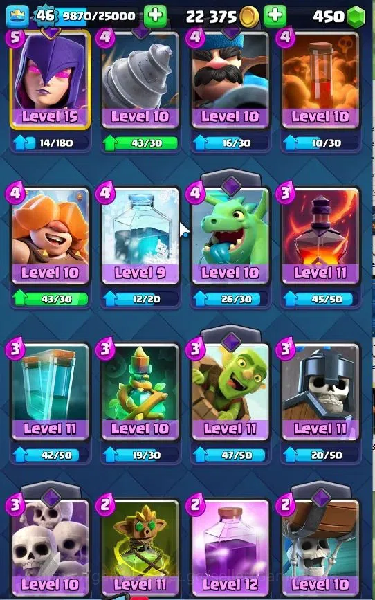 Clash Royale Accounts Lv 46|Trophy 4153|Lmt Skin|KTL 11|TotalCard 69|4 H image 16