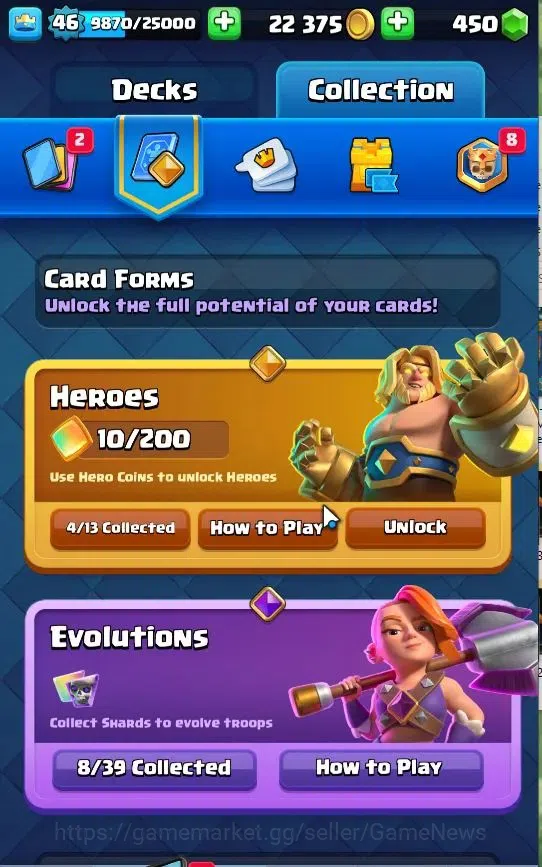 Clash Royale Accounts Lv 46|Trophy 4153|Lmt Skin|KTL 11|TotalCard 69|4 H image 7