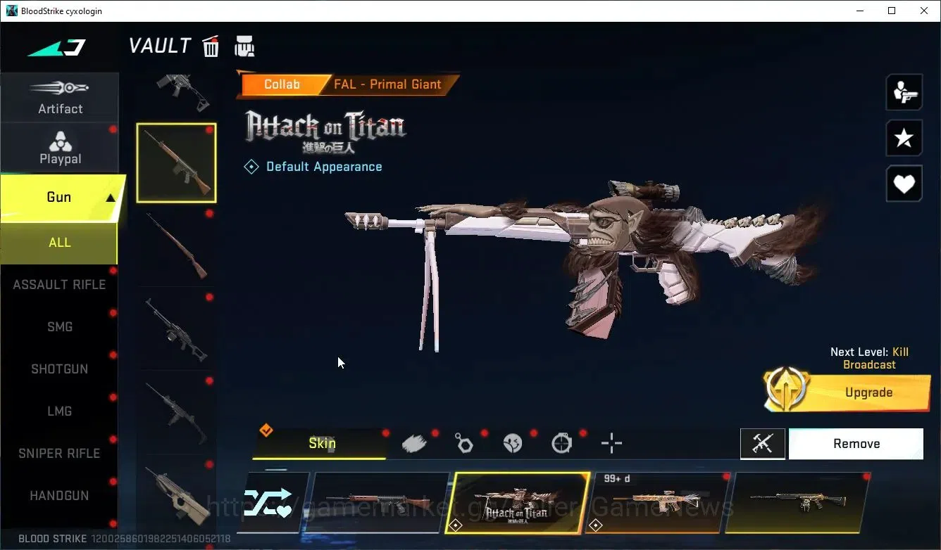 Blood Strike Accounts ASIA|Eternal DEagel Scorpius|Collab TR [FN2000,Tak image 16