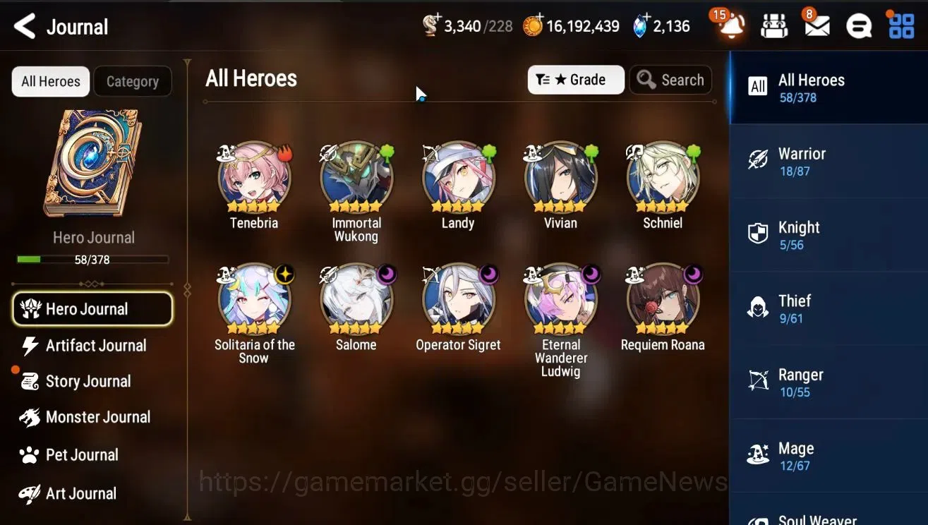 Epic Seven Accounts GLOBAL Unverif|New Era|5 ML(Salome,EW Ludwig,RRoan image 3