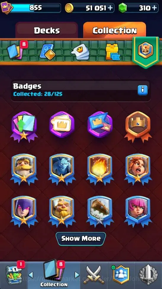 Clash Royale Accounts High-End Global | Trophy 5865 | KTL 12 | EVO 7 | Hero 1 |9 Legendary Card | 51k Gold | 310+ Gems 10