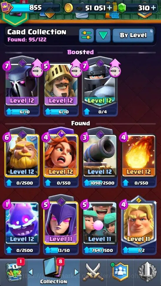 Clash Royale Accounts High-End Global | Trophy 5865 | KTL 12 | EVO 7 | Hero 1 |9 Legendary Card | 51k Gold | 310+ Gems 11