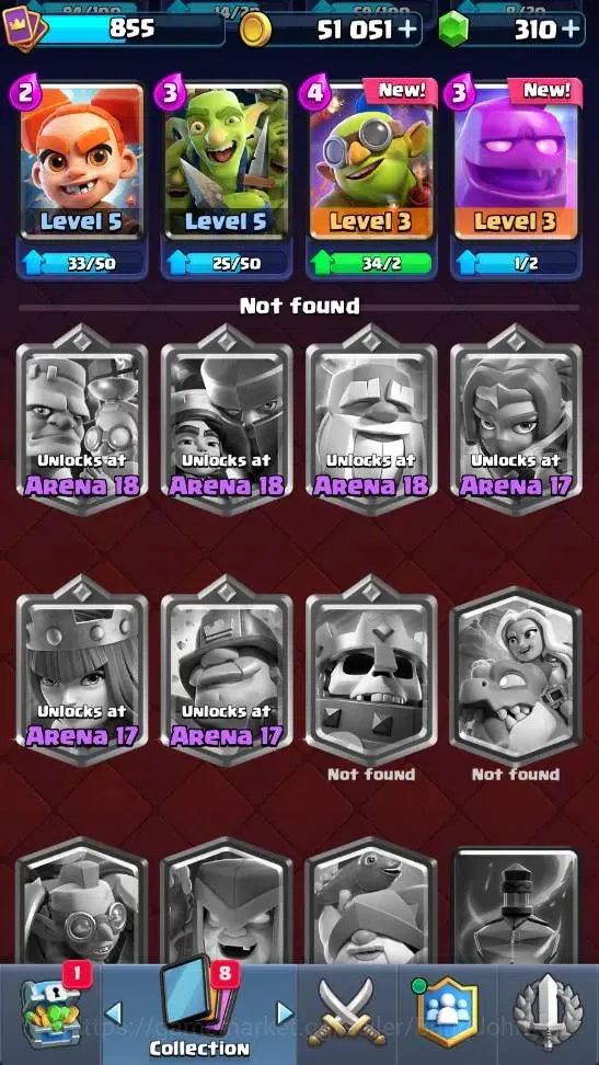Clash Royale Accounts High-End Global | Trophy 5865 | KTL 12 | EVO 7 | Hero 1 |9 Legendary Card | 51k Gold | 310+ Gems 17
