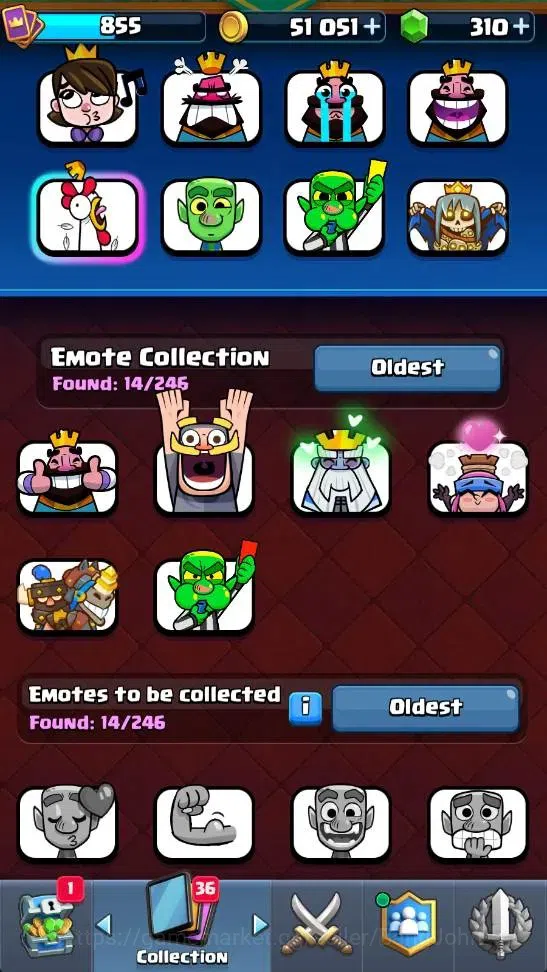 Clash Royale Accounts High-End Global | Trophy 5865 | KTL 12 | EVO 7 | Hero 1 |9 Legendary Card | 51k Gold | 310+ Gems 7