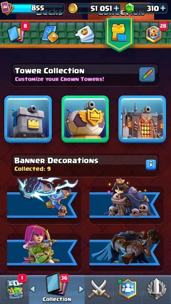 Clash Royale Accounts High-End Global | Trophy 5865 | KTL 12 | EVO 7 | Hero 1 |9 Legendary Card | 51k Gold | 310+ Gems 8