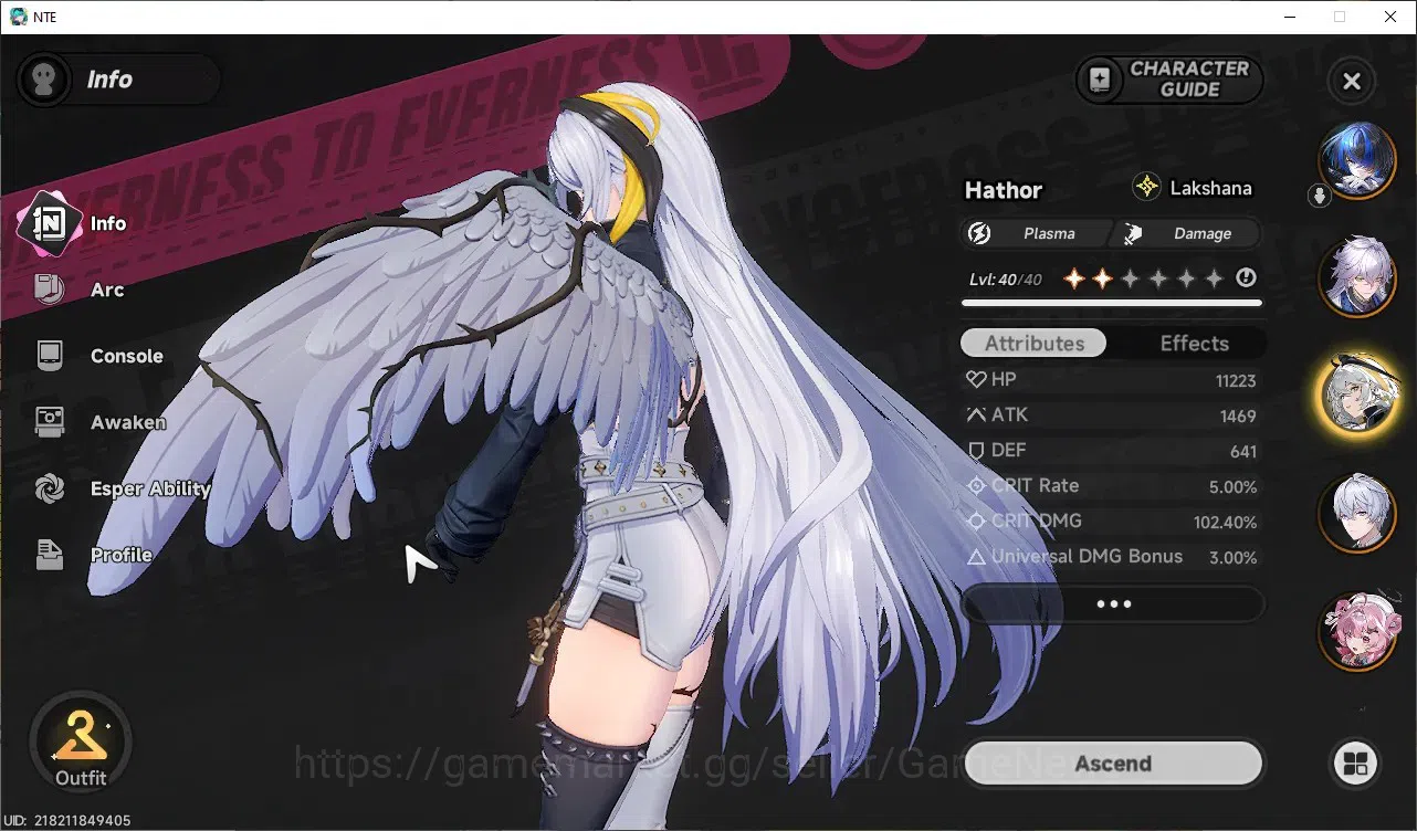 Neverness to Everness Accounts GLOBAL SEA|HL 45|TL 27|8 SSR 3 Limited [Lacrimosa, image 12