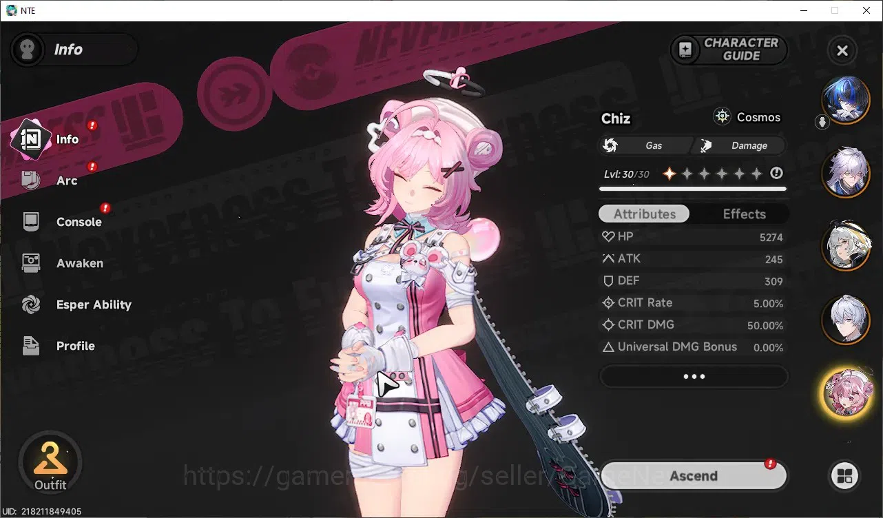 Neverness to Everness Accounts GLOBAL SEA|HL 45|TL 27|8 SSR 3 Limited [Lacrimosa, image 13