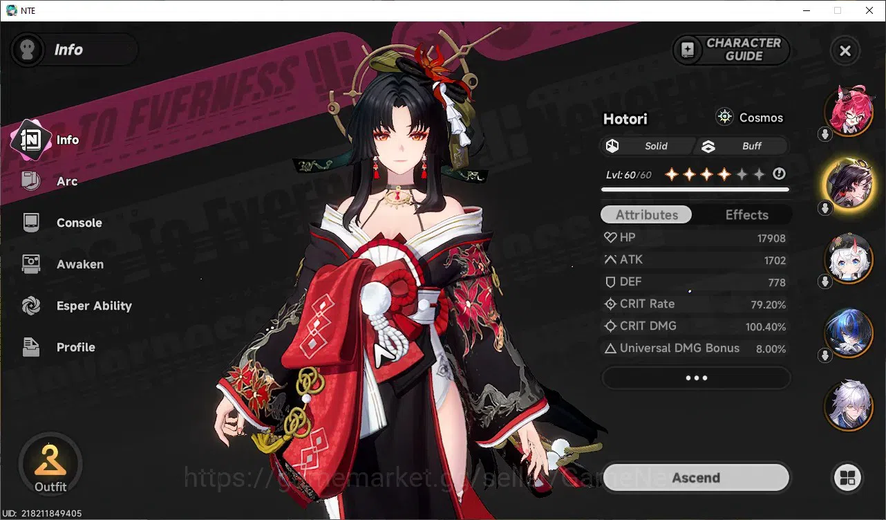 Neverness to Everness Accounts GLOBAL SEA|HL 45|TL 27|8 SSR 3 Limited [Lacrimosa, image 5