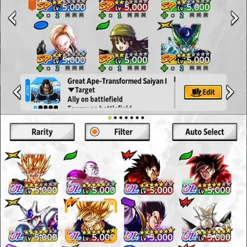 Dragon Ball Legends Accounts High-End Android |Lv.171|358M Total Power|45K CC|4 LR|8 UL|LR SS3 Goku mini,Bardock,Goku|UL
