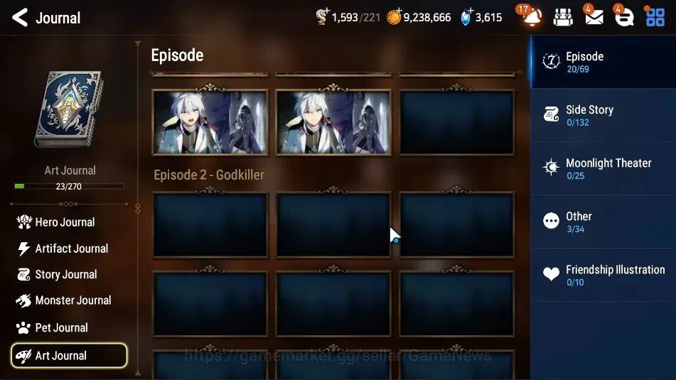 Epic Seven Accounts Starter GLOBAL UnVerif|New Era|4 ML(Rhiana&Luciel,Des Lilibet,Spec Sez,Etc)+Aby 20