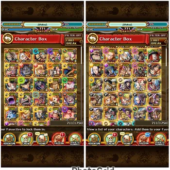 One Piece Treasure Cruise Accounts Endgame #OPTC243 [Android/IOS] Level 771, Bounty 175M | Sugo Rare 181/378, 21 EFFECTS