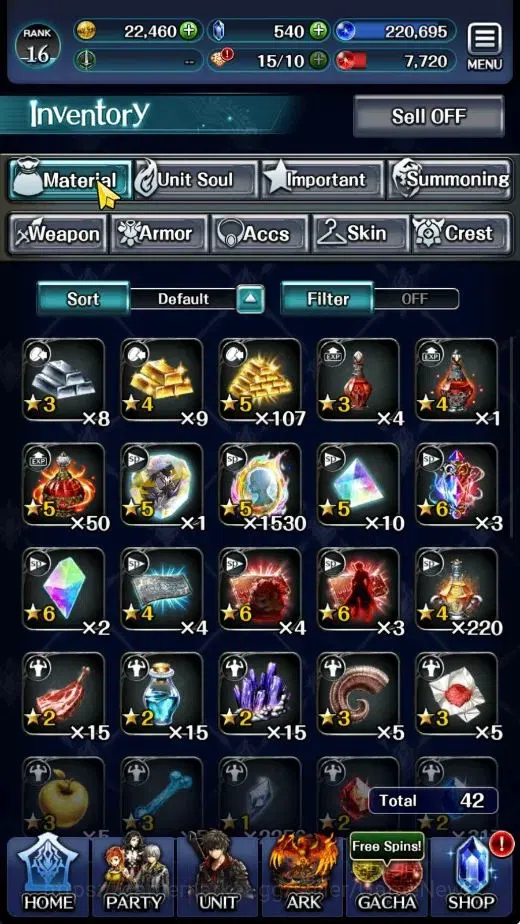 Last Cloudia Accounts GLOBAL|Rank 16|Top Tier Unit|DL Judecca Samekh,SM  image 9
