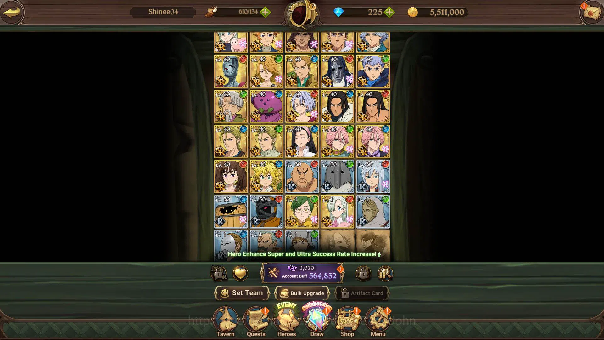 The Seven Deadly Sins: Grand Cross Accounts GLOBAL | 500K CC |Collab Re-Zero(Rem Emilia Subaru image 10