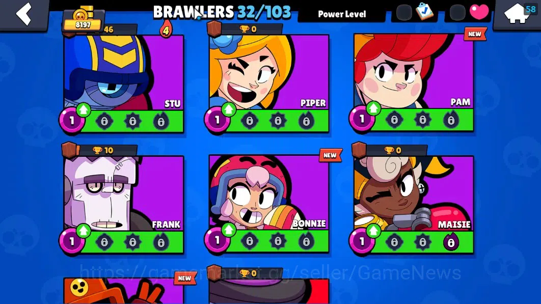 Brawl Stars Accounts 8197 Trophy|32 Brawlers 2 Max Lvl|Colette Full Buf image 11