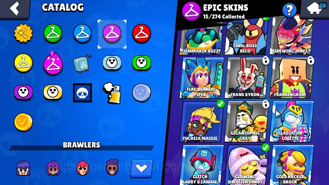 Brawl Stars Accounts 8197 Trophy|32 Brawlers 2 Max Lvl|Colette Full Buf image 17