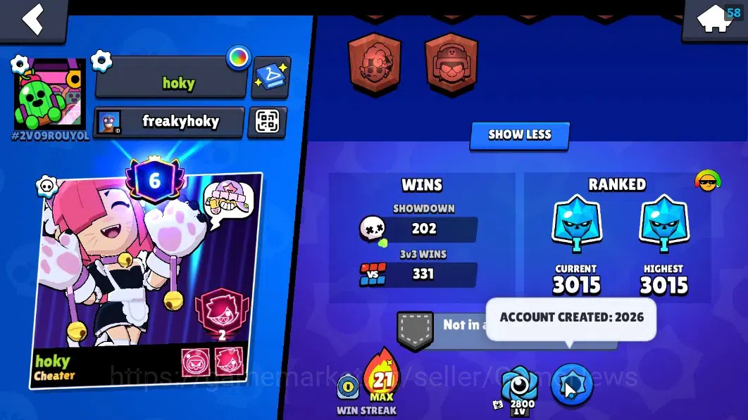 Brawl Stars Accounts 8197 Trophy|32 Brawlers 2 Max Lvl|Colette Full Buf image 3