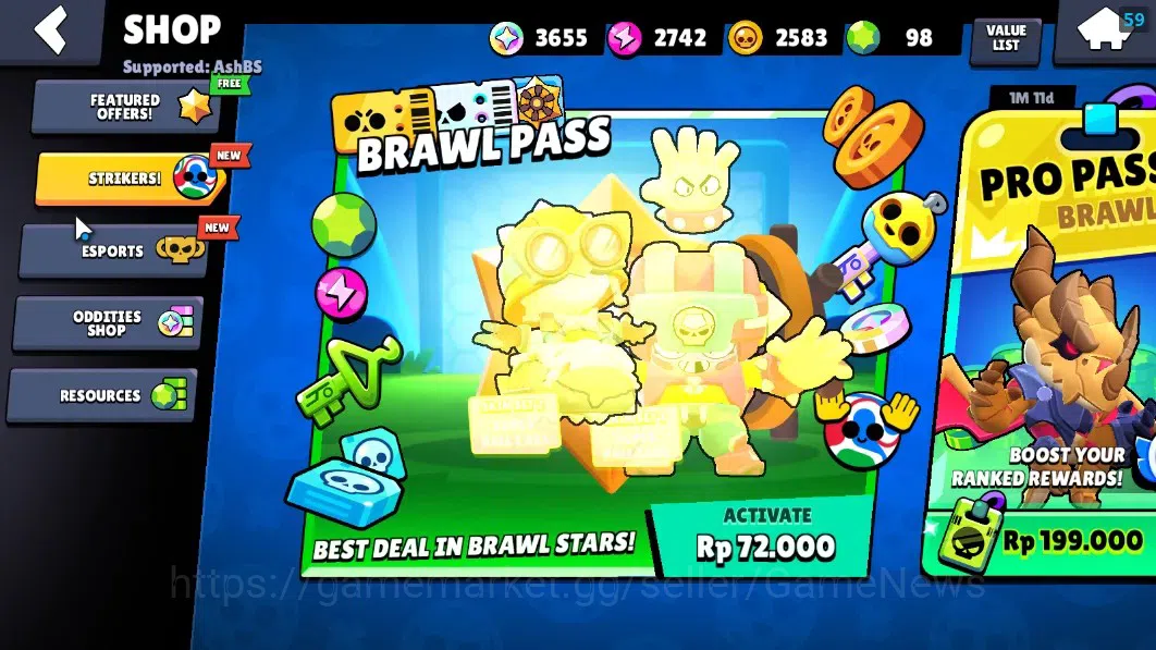 Brawl Stars Accounts 8197 Trophy|32 Brawlers 2 Max Lvl|Colette Full Buf image 6