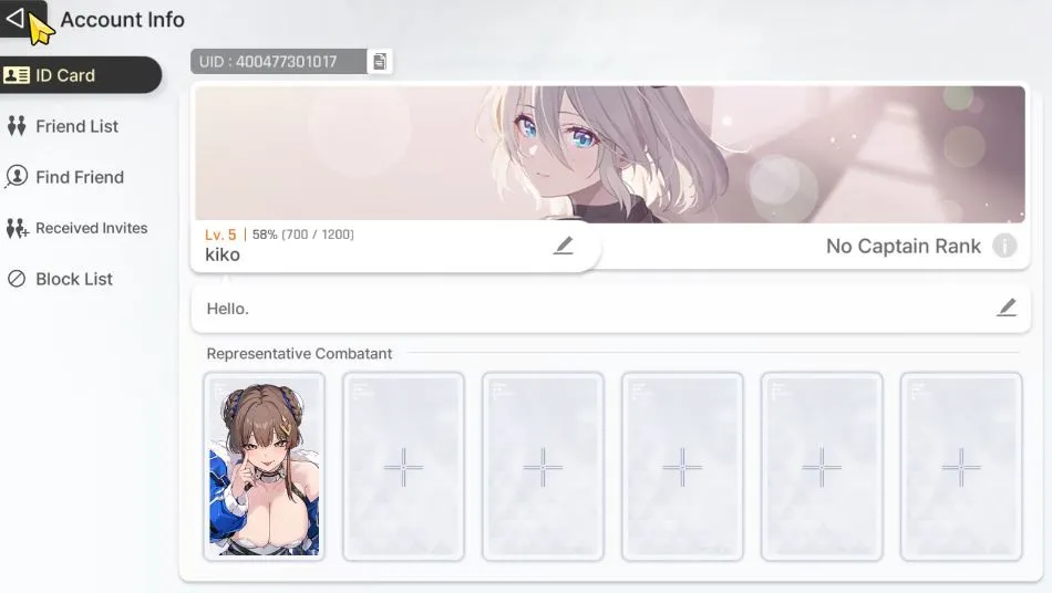 GLOBAL Lv5| 3 SSR (Yuki,Veronica,Orlea)+ 9SR (Tressa,Mika,Beryl,etc) |Log Stove| Check SS (CZN1085) Chaos Zero Nightmare Accounts GLOBAL Lv5| 3 SSR (Yuki,Veronica,Orlea)+ 9SR (Tres image 1